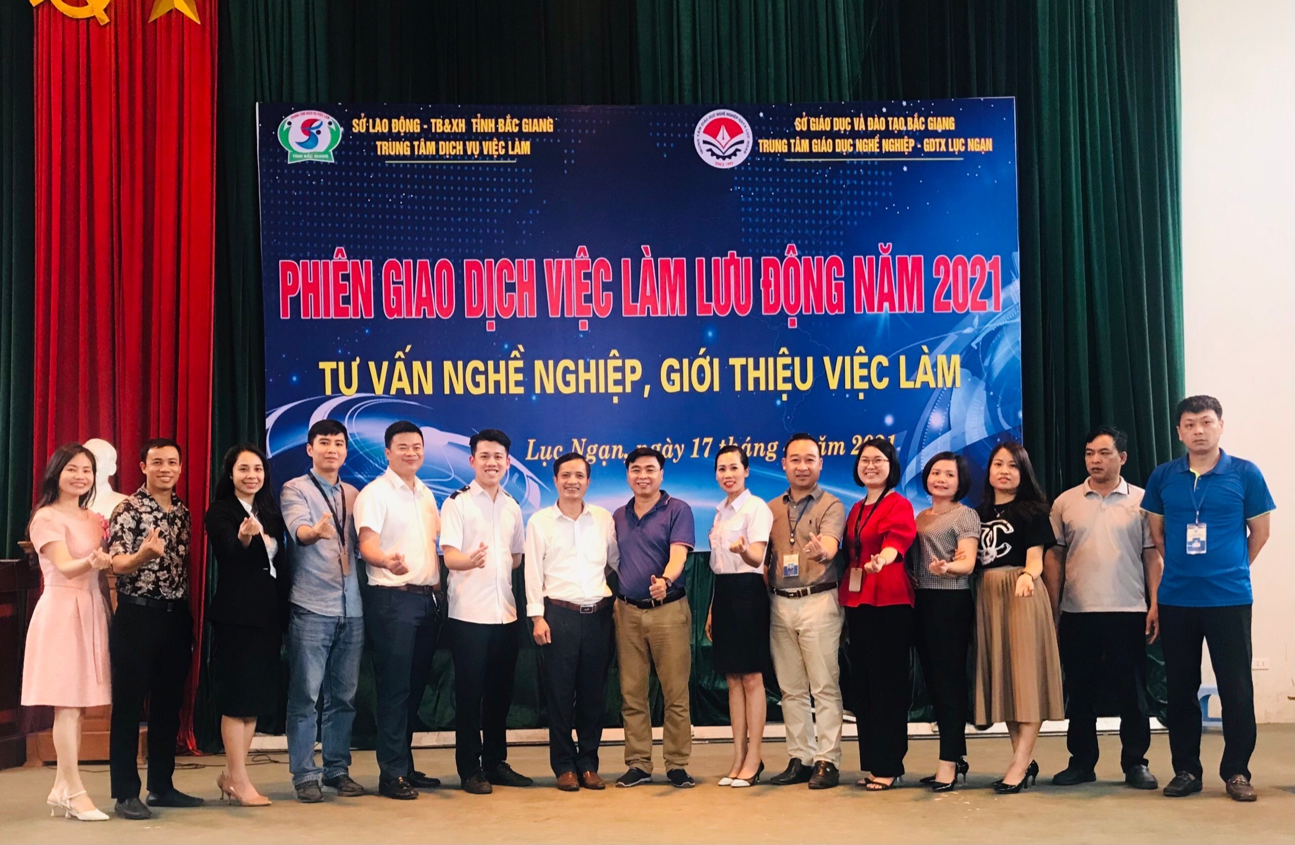 TVNAS tham gia Phiên giao dịch việc làm lưu động năm 2021 tại huyện Lục Ngạn, tỉnh Bắc Giang